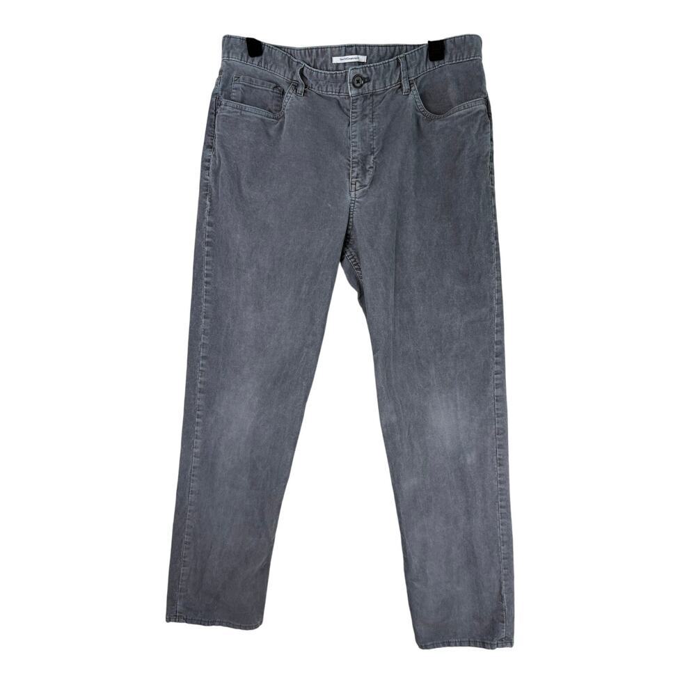 Clavin Klein Gray Corduroy Men's Pants Slim Fit Jeans34x30 RN#93677